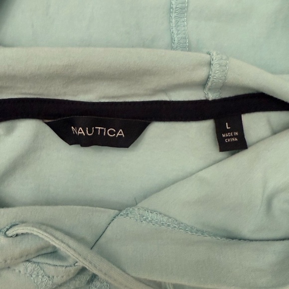 Nautica, LONG-SLEEVE T-SHIRT HOODIE Sz L - Picture 3 of 3